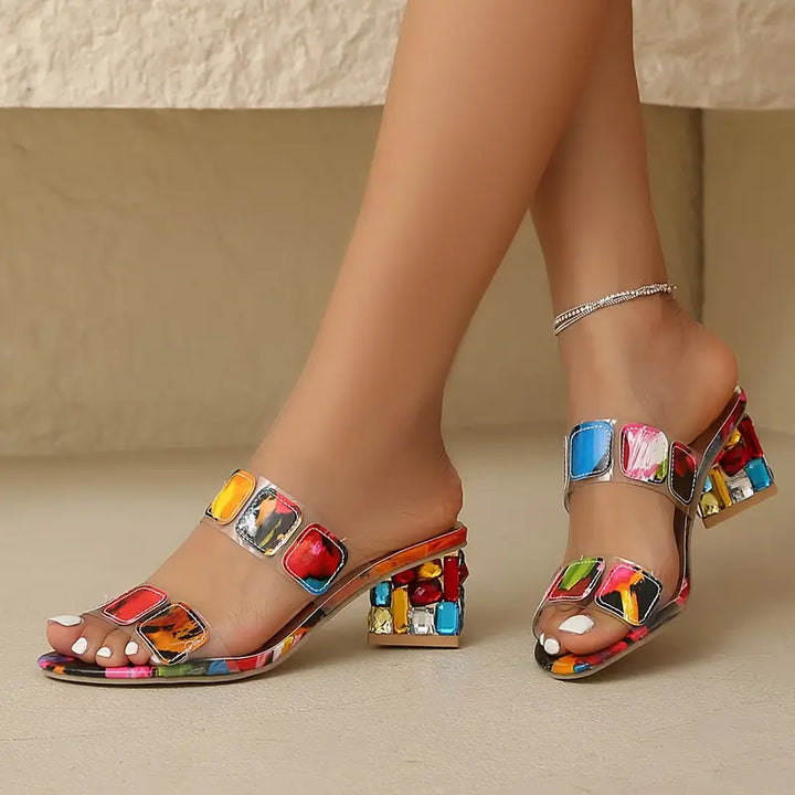 Tiara™ | Colorful Sandals with Double Strap