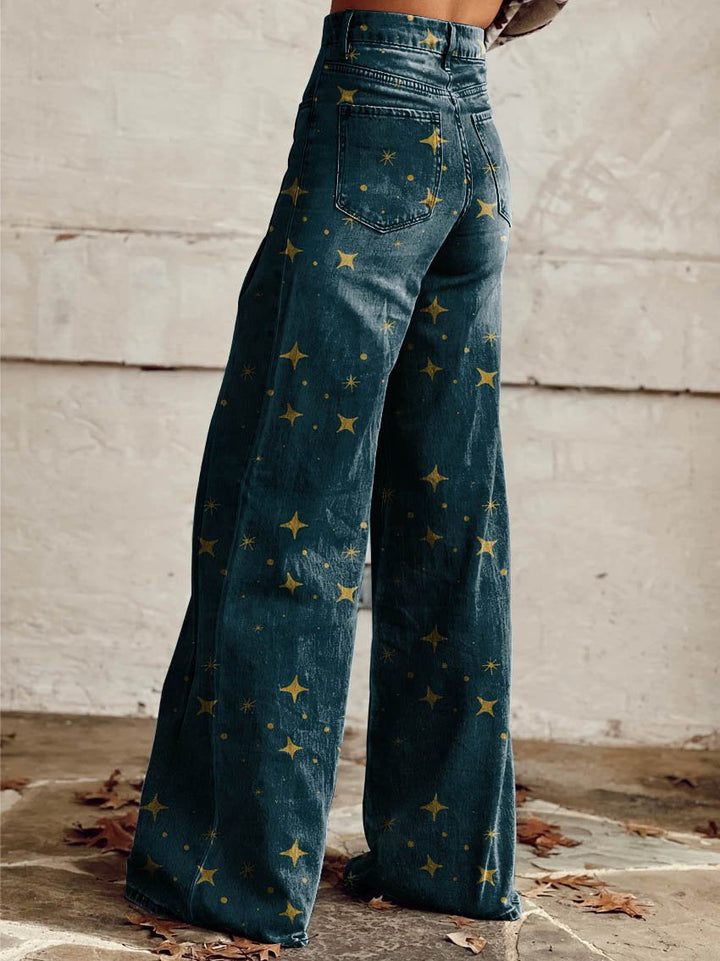 Rivaro™ | Boho Vintage Wide-Leg Pants