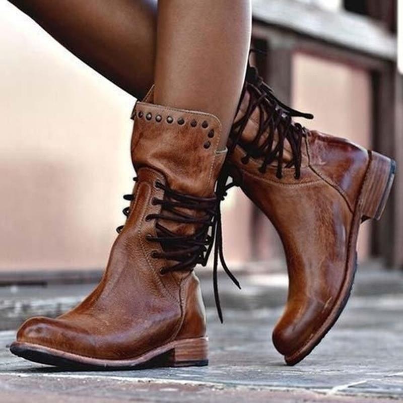 Maureen | Lace-Up Boots