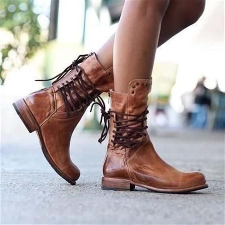 Maureen | Lace-Up Boots