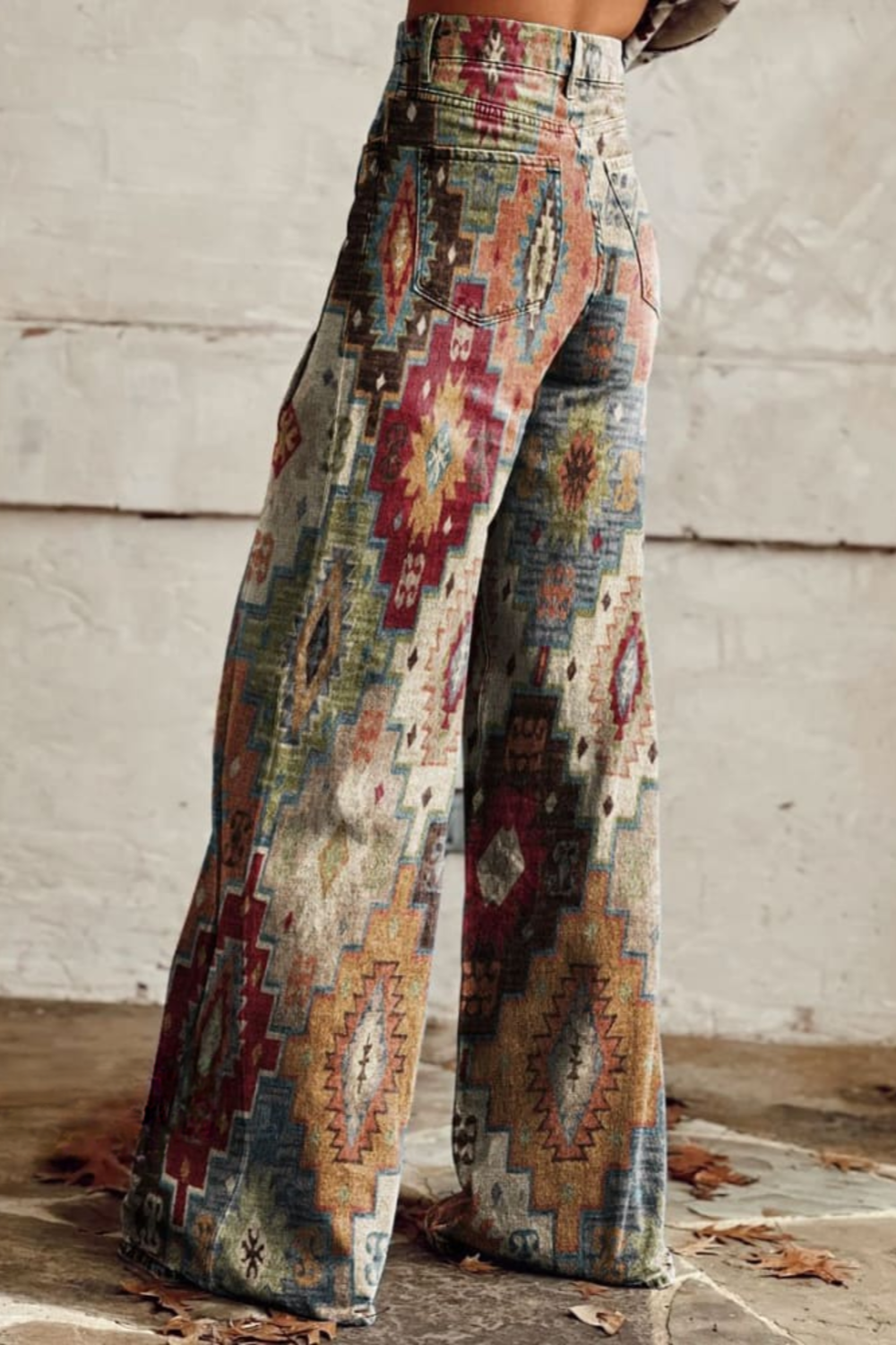 Rivaro™ | Boho Vintage Wide-Leg Pants