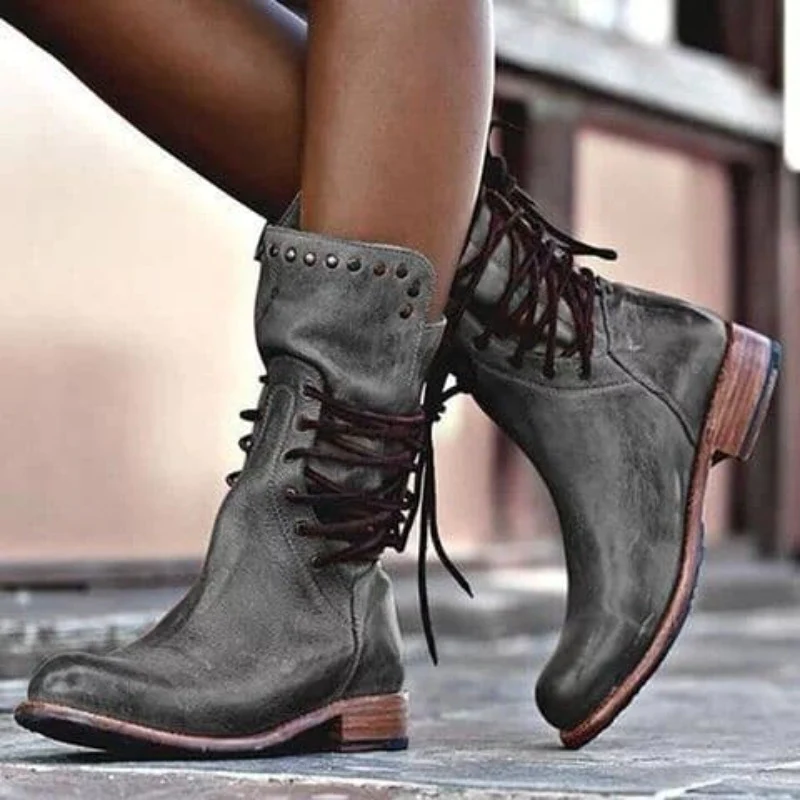 Maureen | Lace-Up Boots