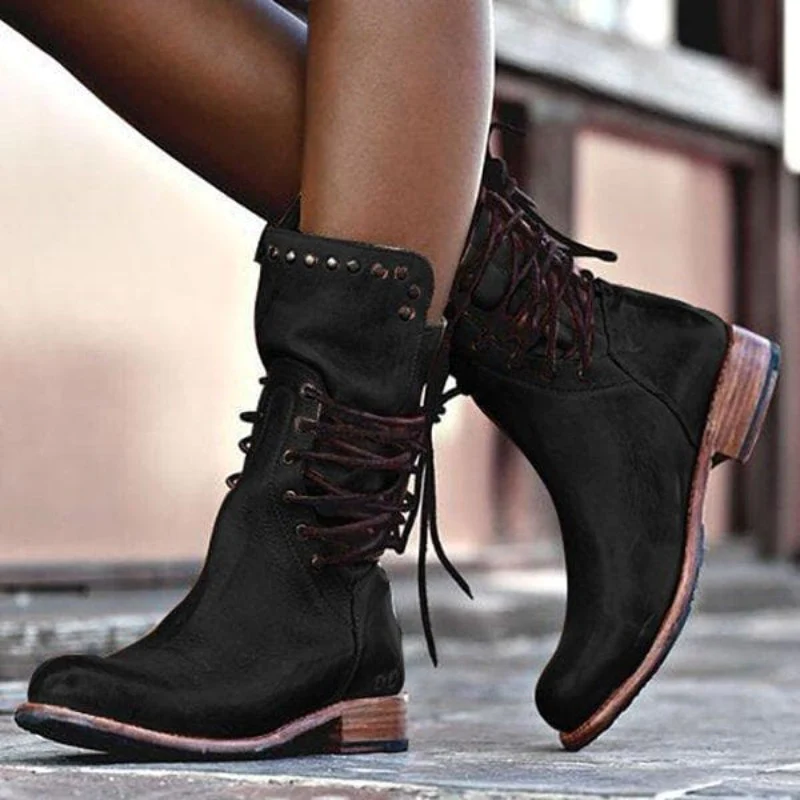 Maureen | Lace-Up Boots