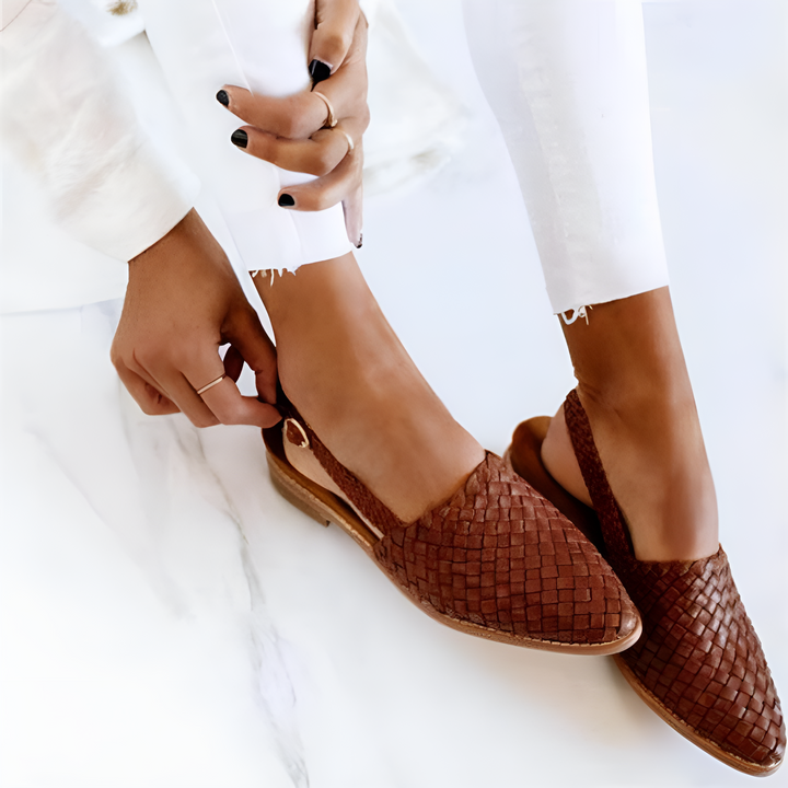 Pamela™ | Handwoven Slip-On Sandals