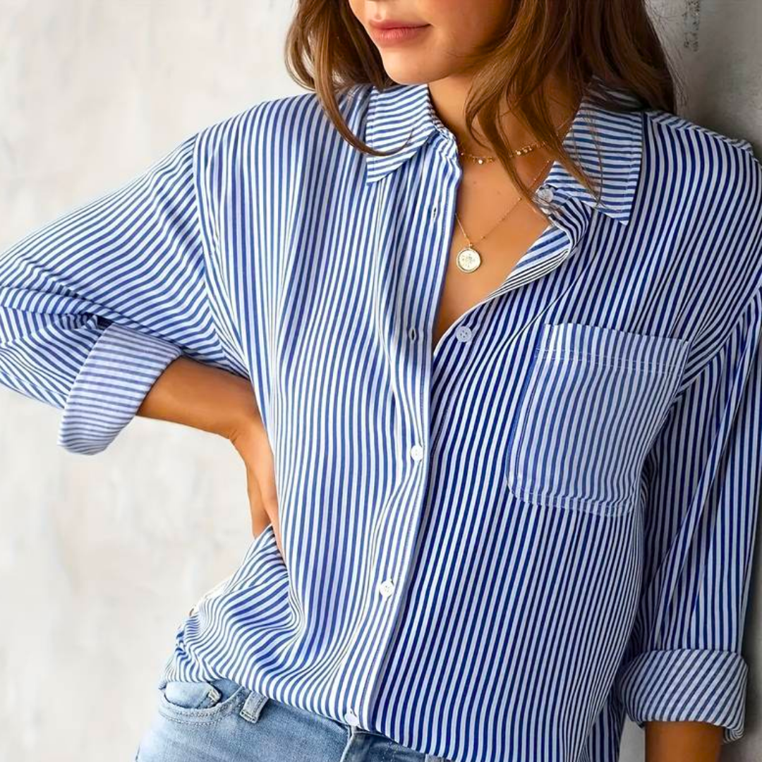 Hayley™ | Casual Striped Blouse