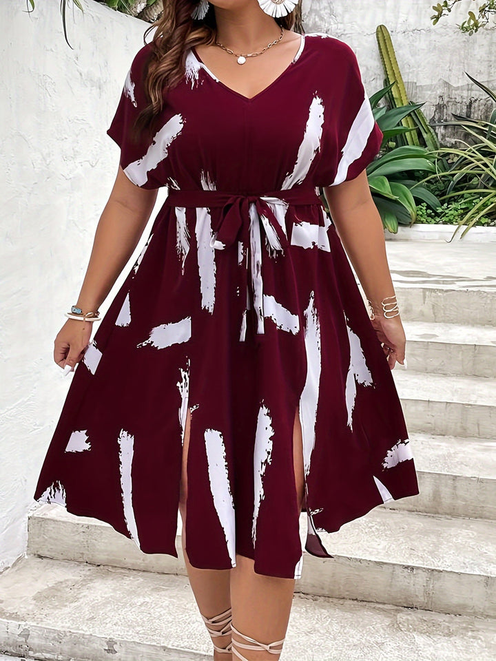 Alexia | Plus size printed dress