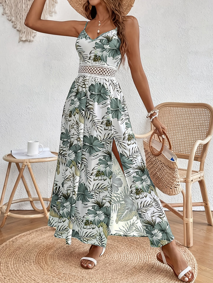 Sienna™ | Floral Spaghetti Strap Maxi Dress