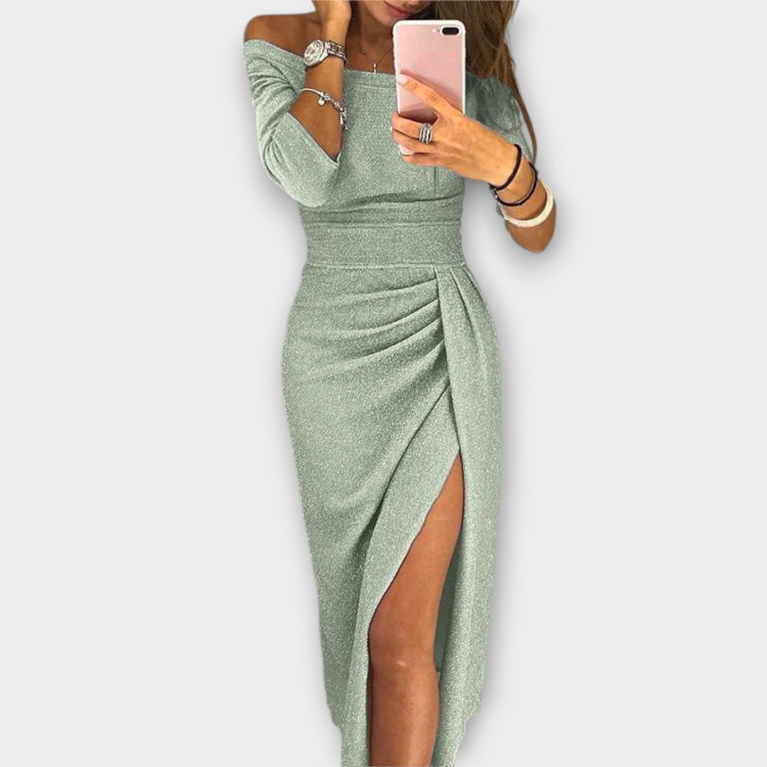 Marlena™ | Elegant Off-Shoulder Dress