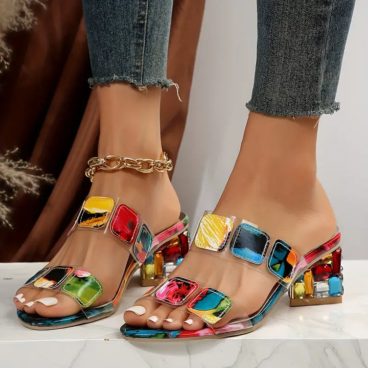 Tiara™ | Colorful Sandals with Double Strap