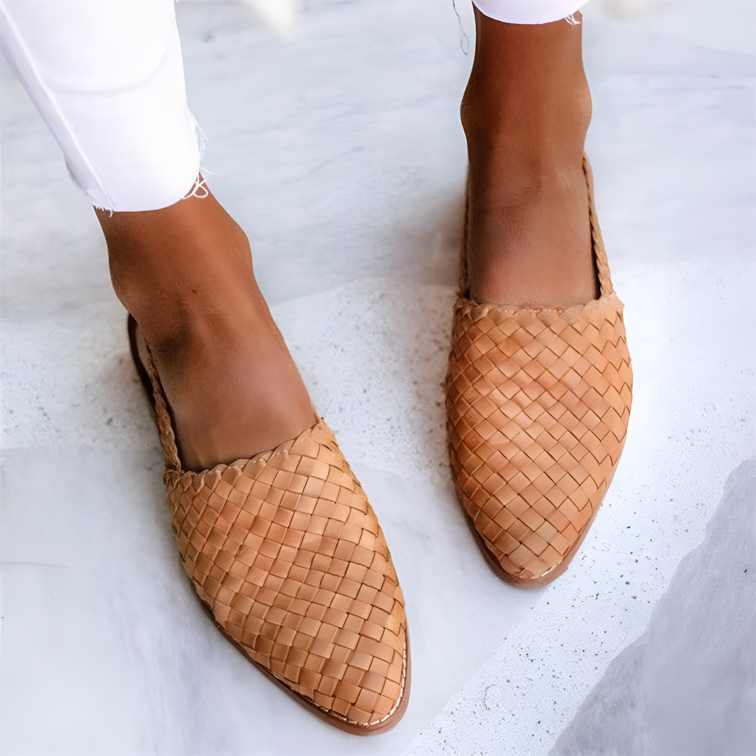 Pamela™ | Handwoven Slip-On Sandals