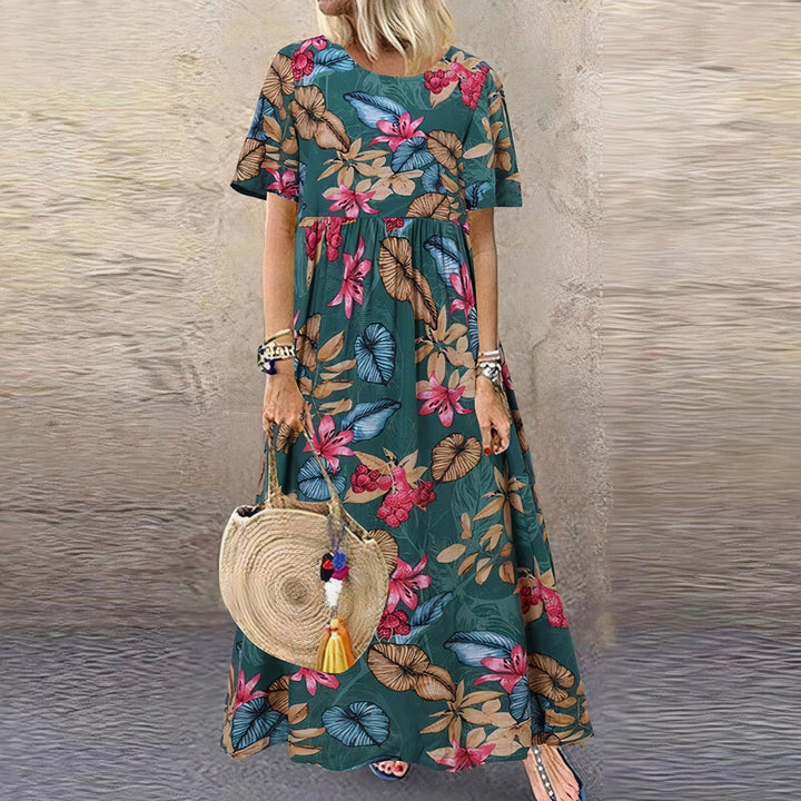 Linda ™ | Vibrant Floral Maxi Dress