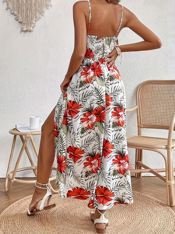 Sienna™ | Floral Spaghetti Strap Maxi Dress