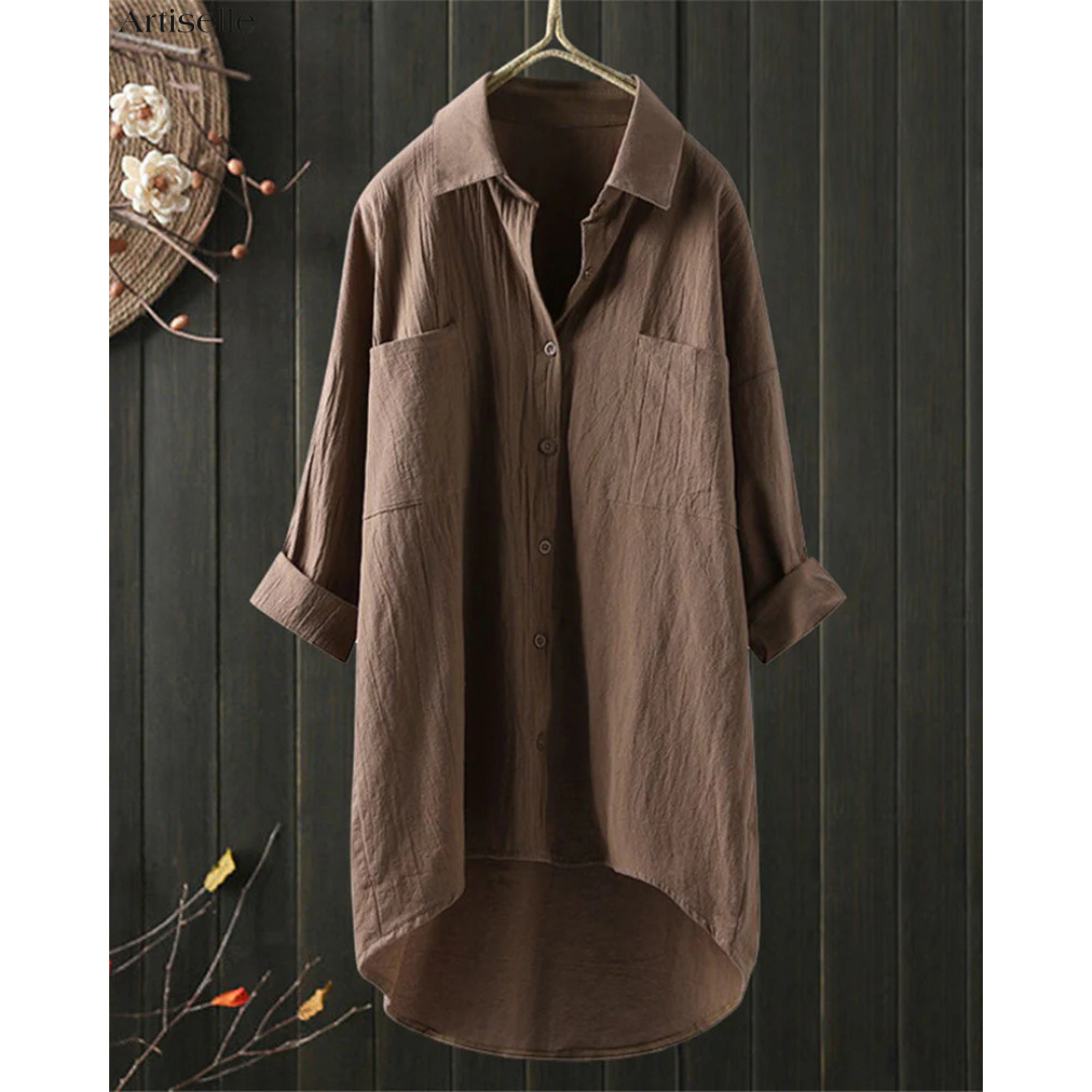 Melody™ | Stylish Loose Solid-Colored Blouse