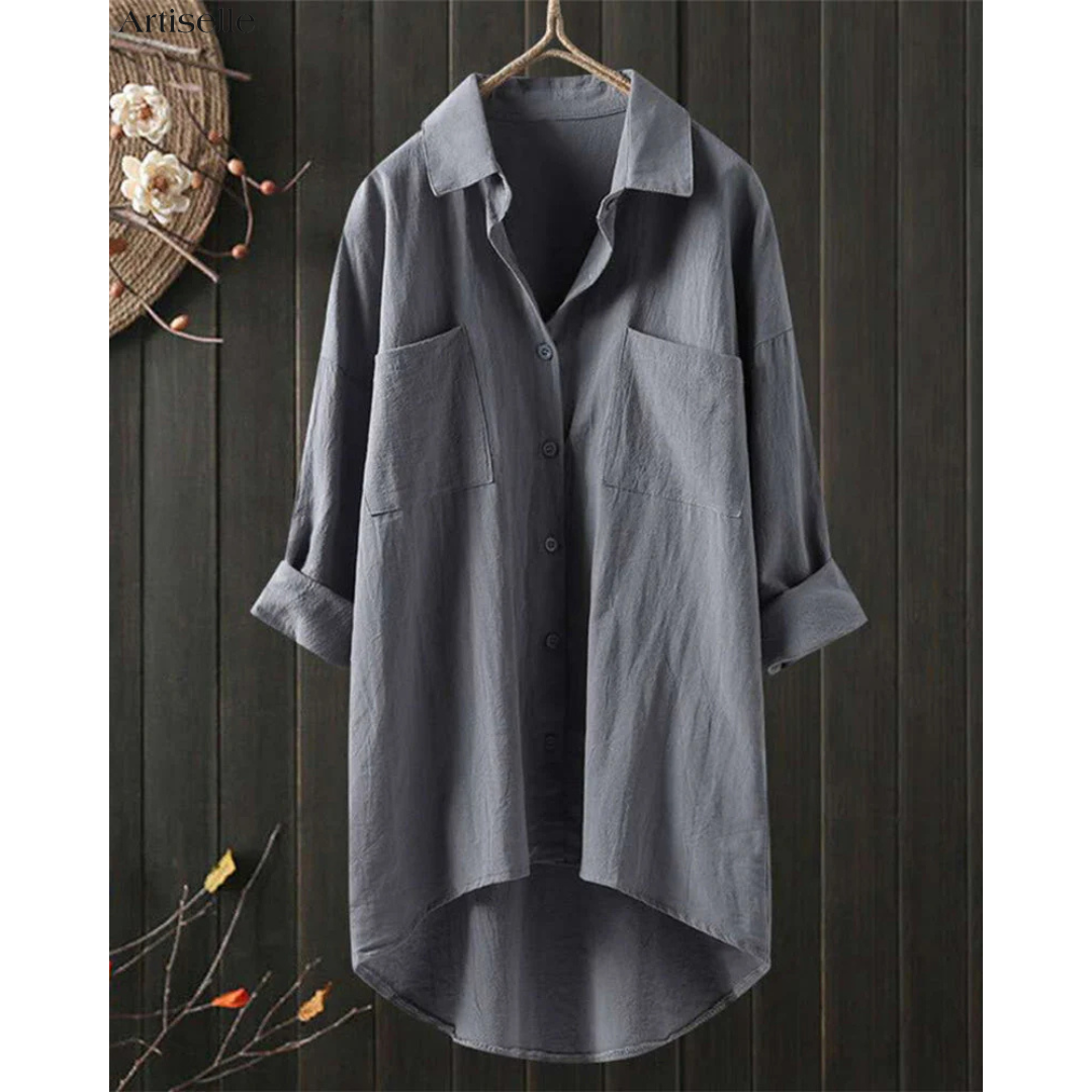 Melody™ | Stylish Loose Solid-Colored Blouse