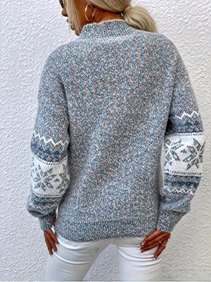 Oliva | Snowflake Knit Sweater