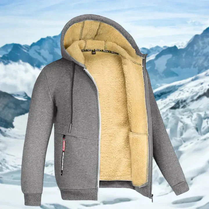 Arie™ | Men's Winter Jacket with Hood and Fleece