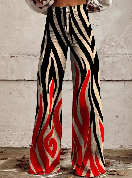 Rivaro™ | Boho Vintage Wide-Leg Pants