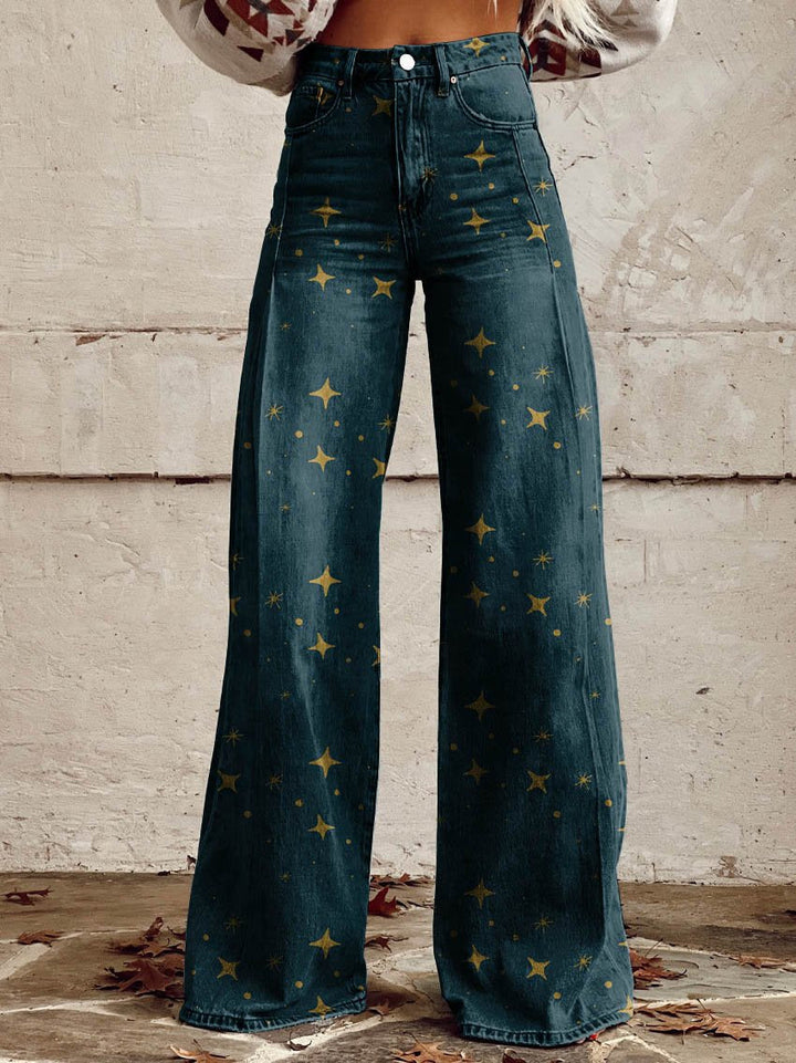 Rivaro™ | Boho Vintage Wide-Leg Pants