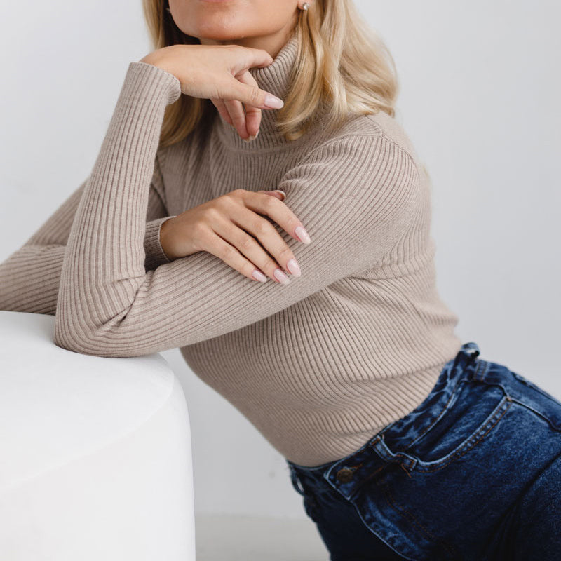 Karen™ | Ribbed Turtleneck Sweater