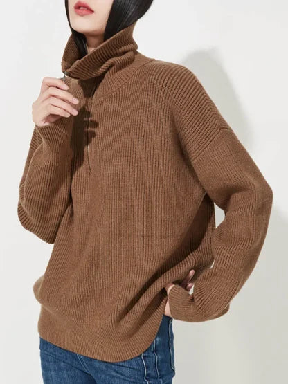 Melanie™ | Comfy Half-Zip Sweater