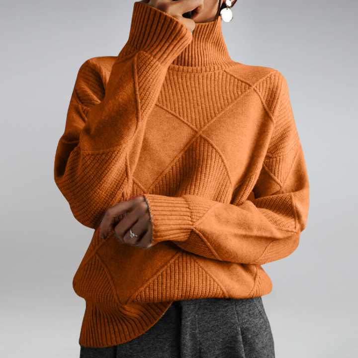 Rosa™ | Luxe Ribbed Turtleneck Pullover