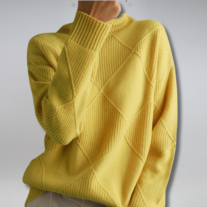 Rosa™ | Luxe Ribbed Turtleneck Pullover