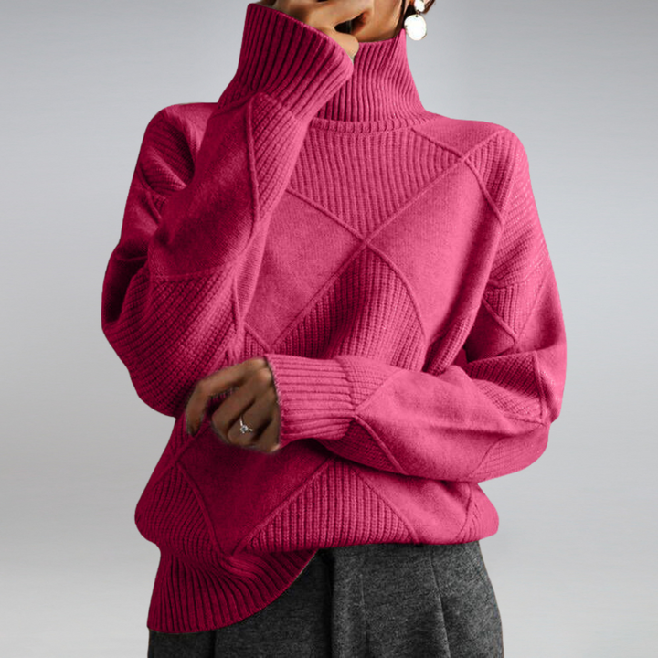 Rosa™ | Luxe Ribbed Turtleneck Pullover