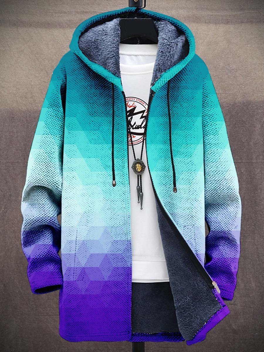 Sapphire™ | Art-Inspired Hooded Coat