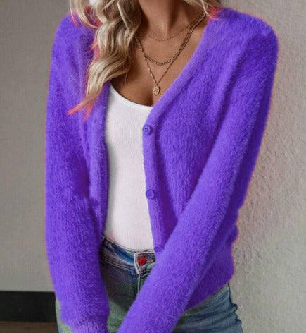 Fleur™ | Elegant Fuzzy Cardigan