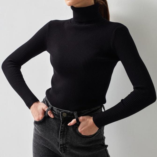 Karen™ | Ribbed Turtleneck Sweater