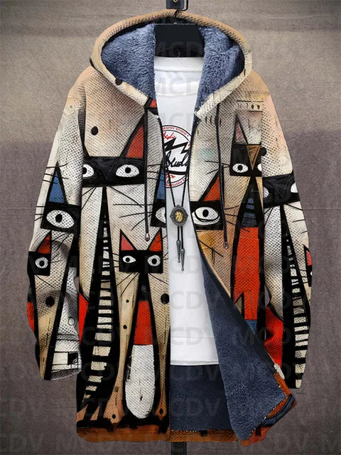 Roca™ | Art-Inspired Hooded Coat