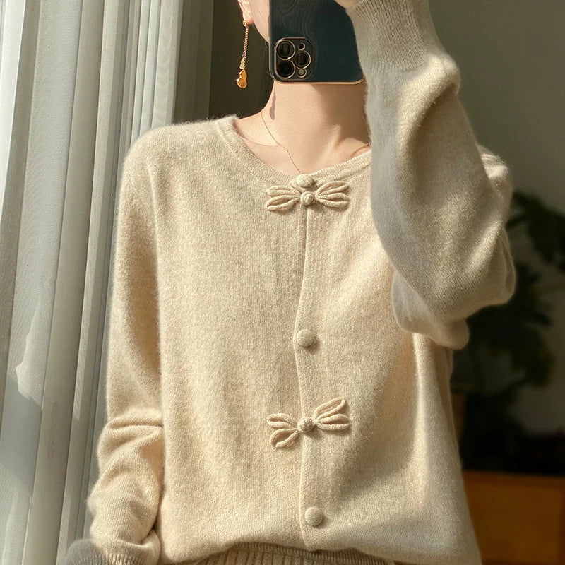 Fiona™ | Bow-Detail Cardigan