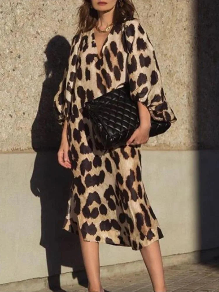 Lydia™ | Leopard Print Dress