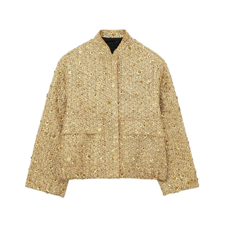 AELIA™ | Sequins Embroidered Jacket