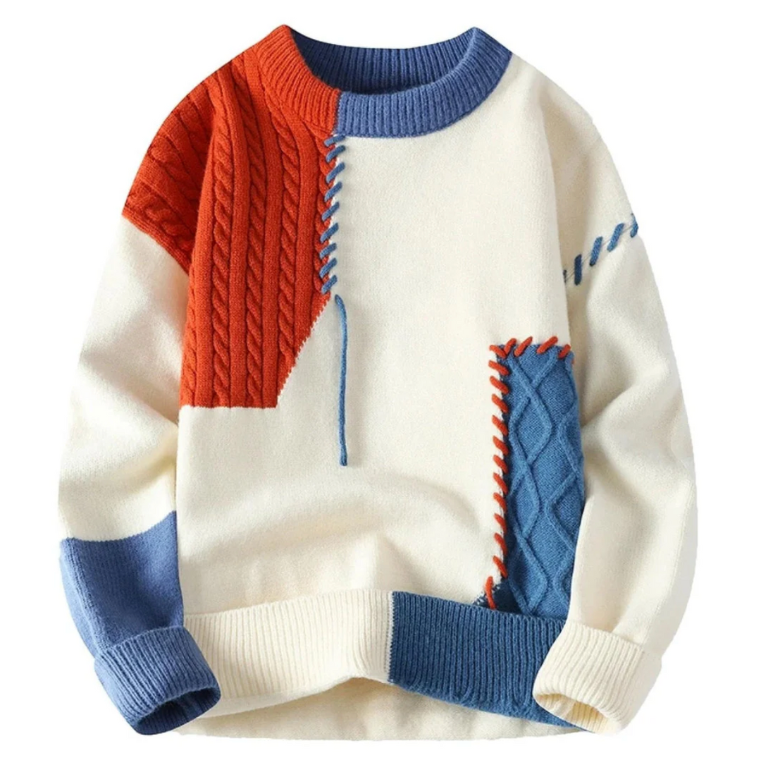 Raff™ | Stylish Patchwork Sweater