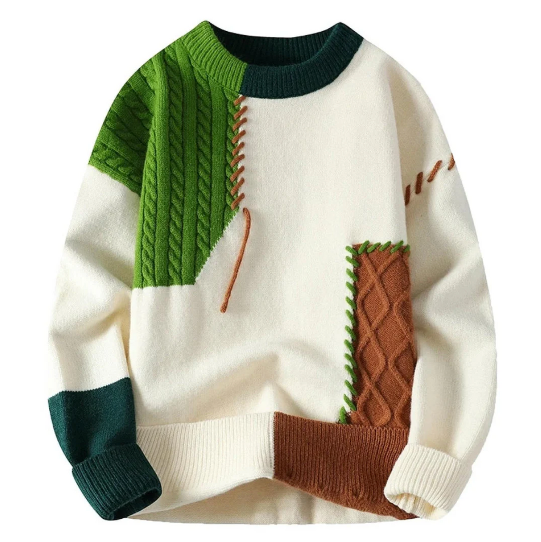 Raff™ | Stylish Patchwork Sweater