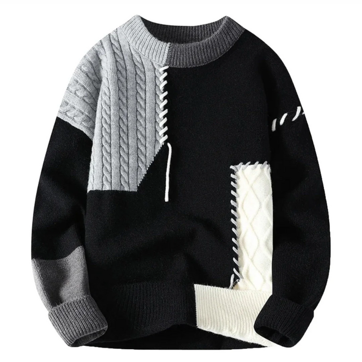 Raff™ | Stylish Patchwork Sweater