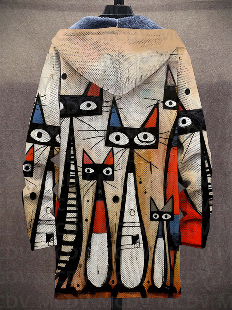 Roca™ | Art-Inspired Hooded Coat