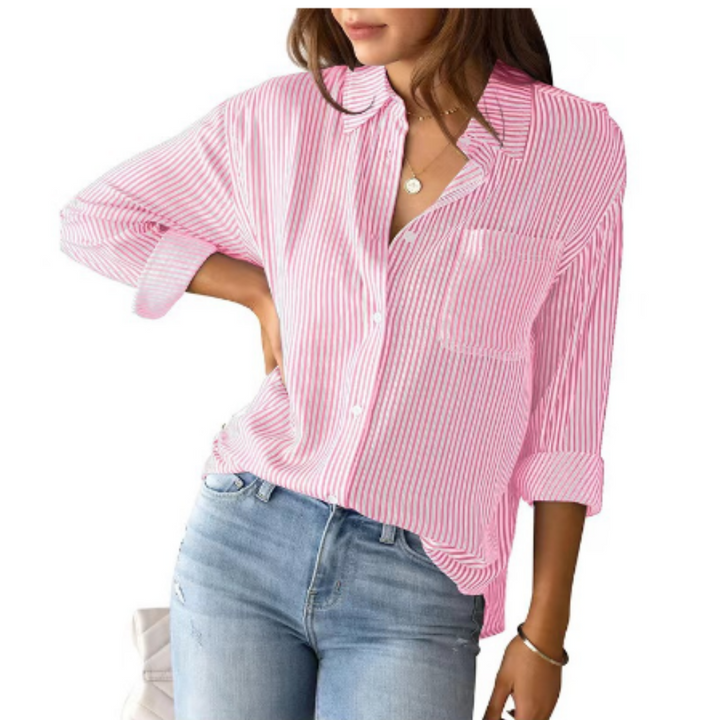 Hayley™ | Casual Striped Blouse