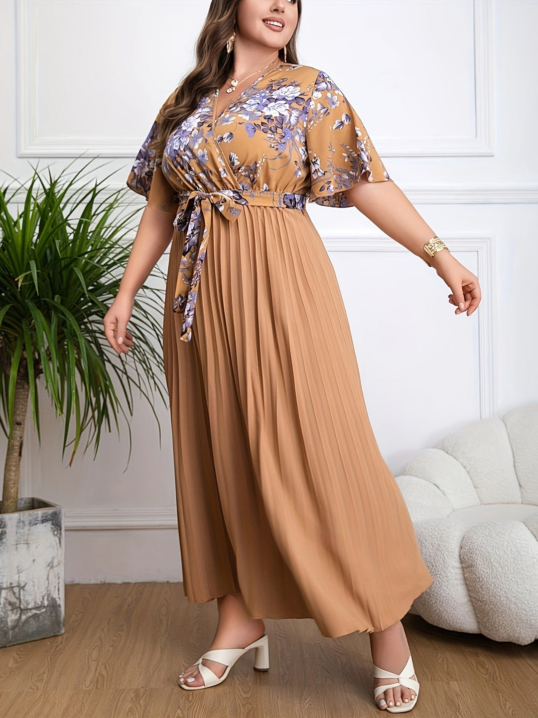 Alice | Plus size belted dress