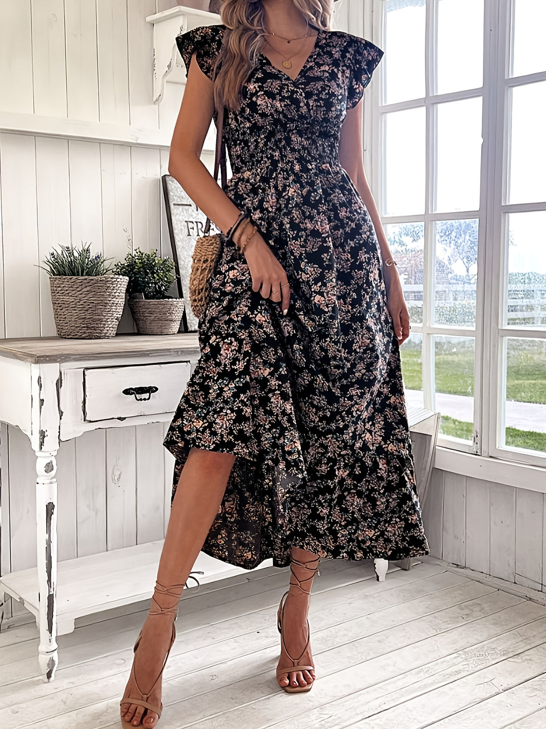 Lilia™ | Floral A-Line Dress