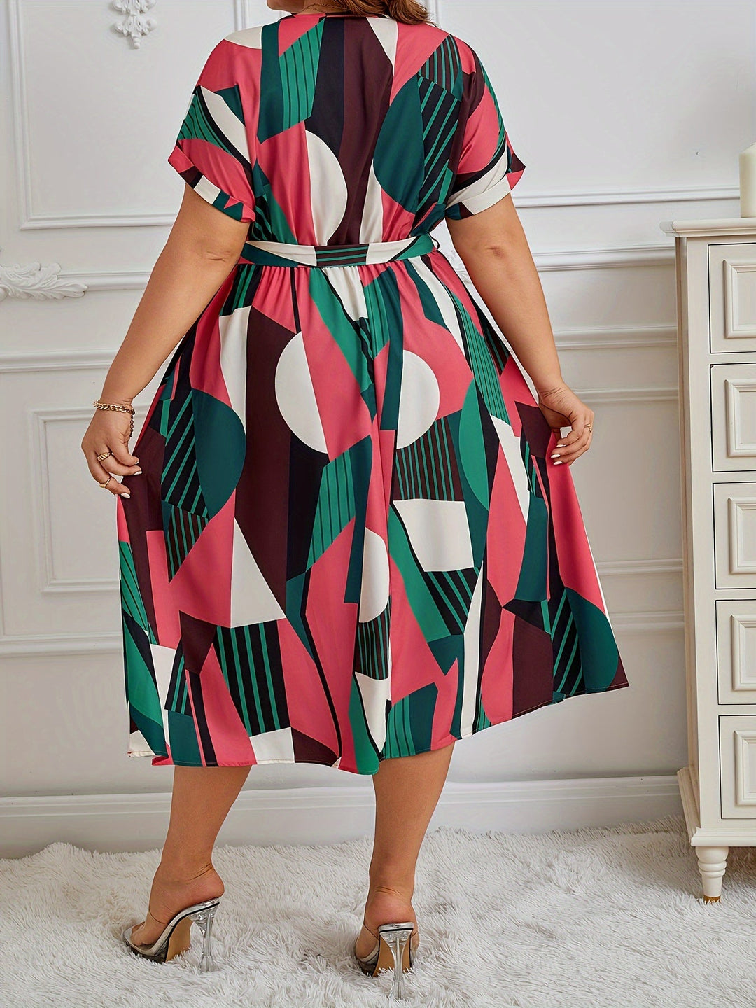 Bodine | Plus size tropical dress