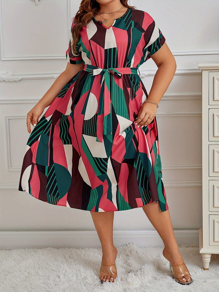 Bodine | Plus size tropical dress