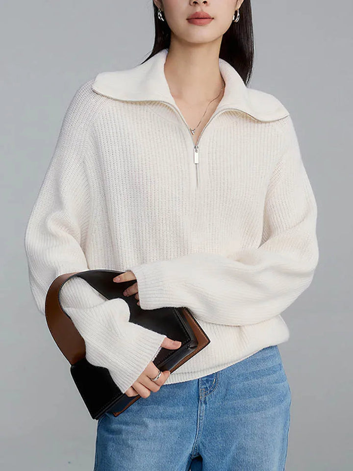 Melanie™ | Comfy Half-Zip Sweater