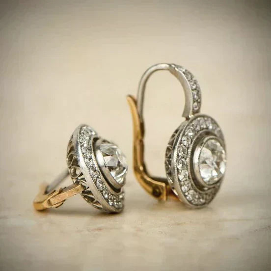 Vintage Earrings with Zirconia