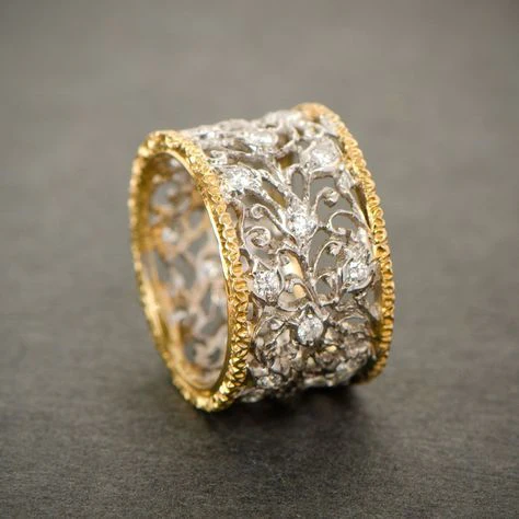 Ivy Ring with Vintage Zirconia