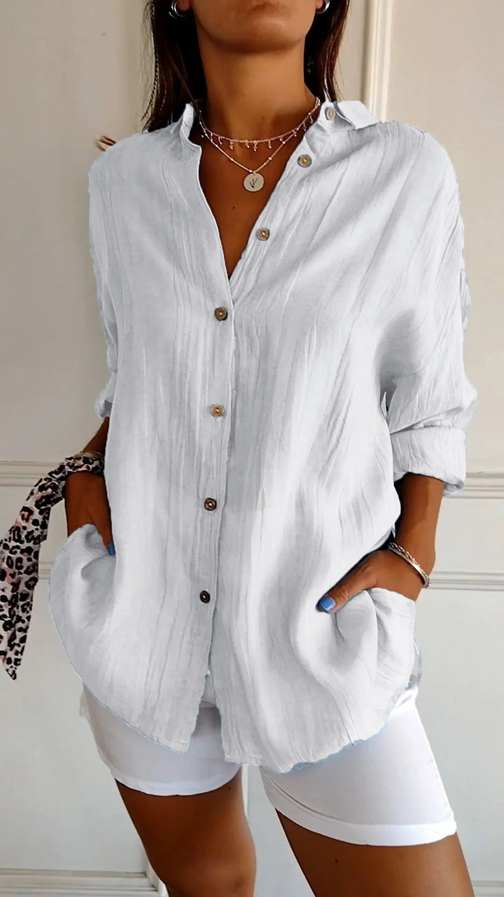 Susanne™ | Elegant shirt with pleated style