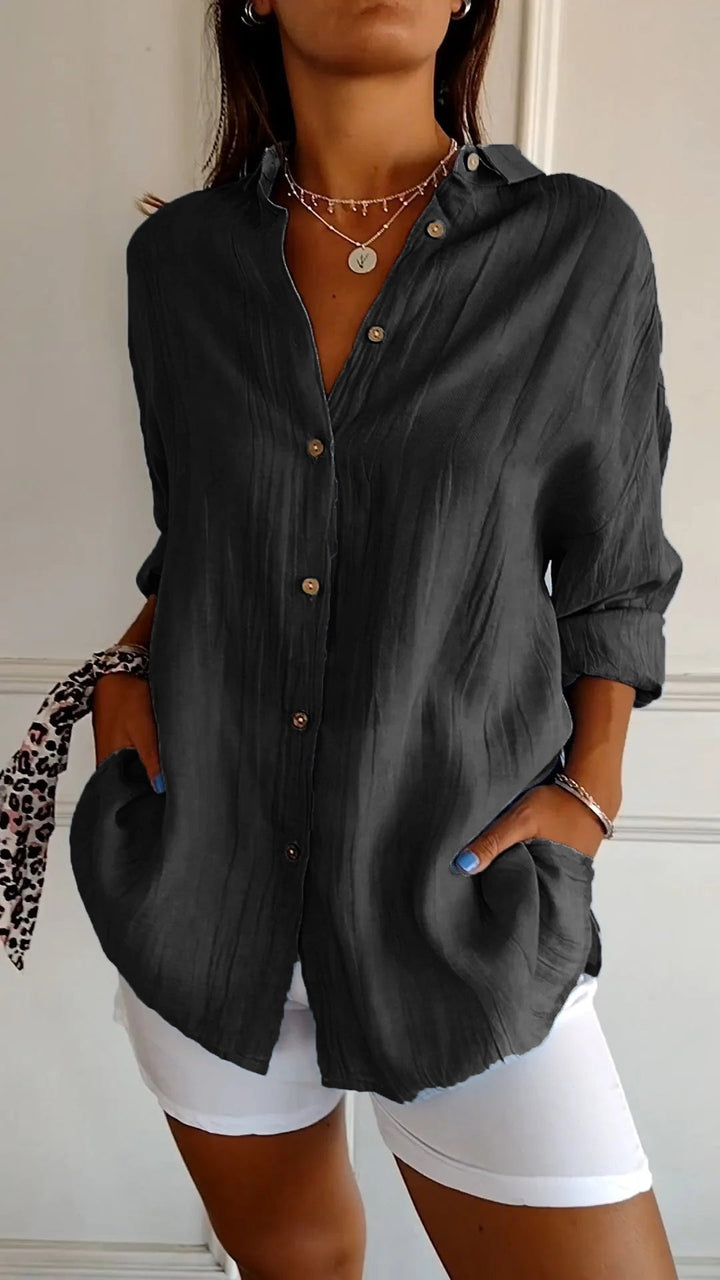 Susanne™ | Elegant shirt with pleated style